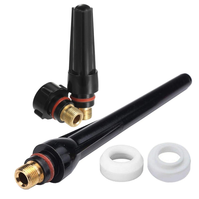 Zinger 53pcs TIG Welding Torch Stubby Gas Lens #10 Glass Cup Kit Accessories for WP-17/18/26 TIG Welding Torch - Image 3